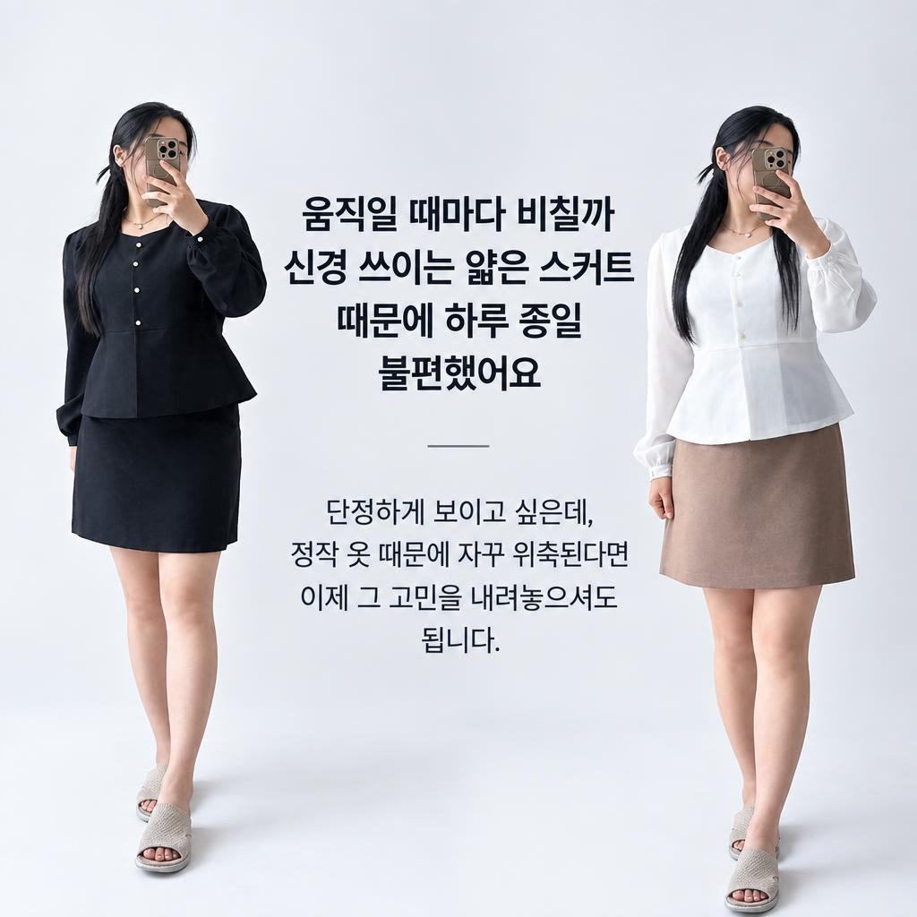 상세페이지 불편함 섹션 샘플 - 구매 전 고민을 보여주는 컷